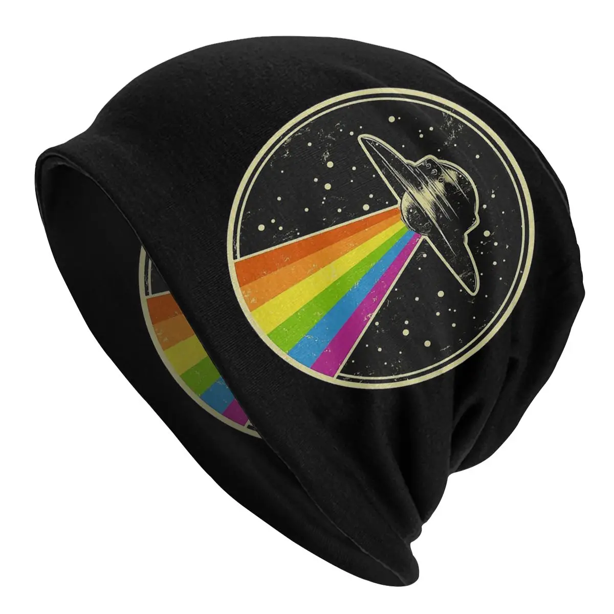 

Мужские повседневные облегающие шапки Queer UFO Радуга НЛО