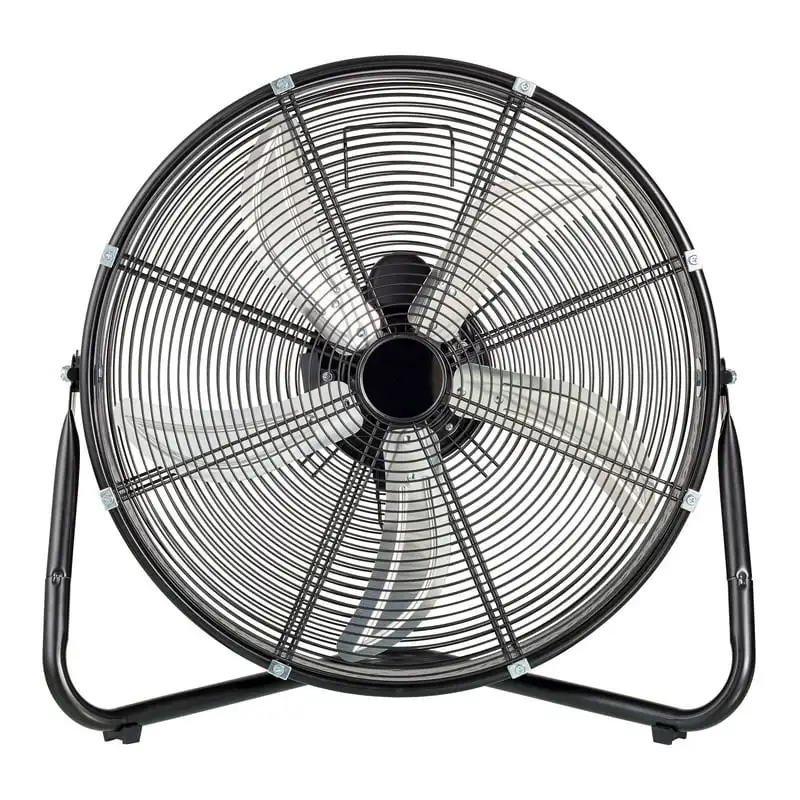 

20 inch High Velocity Drum Fan with Wall Mount, Black