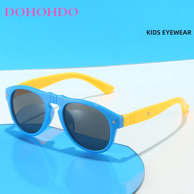 

Safety Five Pointed Star Children Sunglasses Double Pretection Defense UV400 Boys Girls Baby Outdoor Kids Glasses Gafas De Sol