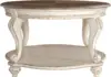 Realyn Casual Cottage Coffee Table, Antique White & Brown 4