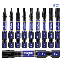 Geinxurn Security Torx Screwdriver Bit Set TT7-TT40, Magnetic Torx Head Insert Bits with Impact Magnetic Bit Holder 1