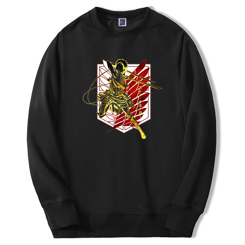 

Attack On Titan Mangas Classic Anime Hoodie Sweatshirts Men AOT Figure Eren Jager Graphic Streetwear Harajuku Oversize Moletom