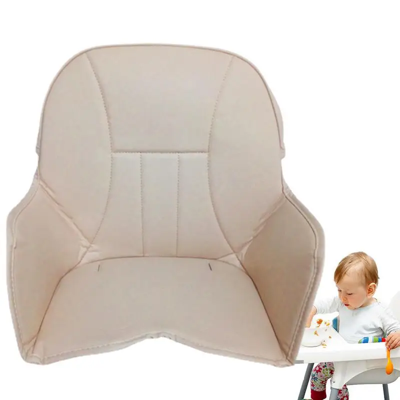 

Dining Chair Cushion Kids Booster Seat Pad For Table Stay In Place Backing Comfortable Seat Pad Cushion Leather Anti-Scratch Eas