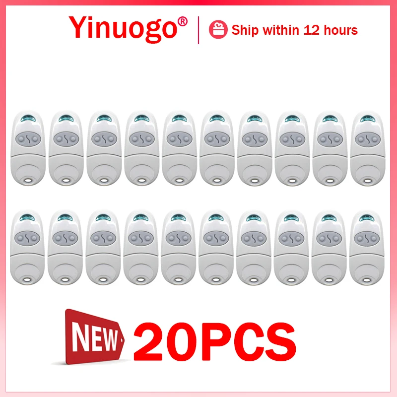 

20PCS Compatible With TOP 432NA 432EE 432EV 434NA 434EE 434EV 434A 434M 432A 432M 432S TWIN2 TWIN4 433.92MHz Gate Remote Control
