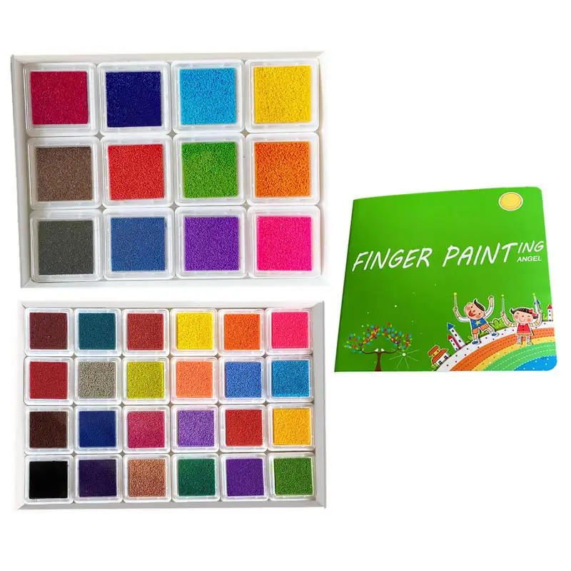 DIY Finger Drawing Crafts Paints Crafts Finger Painting Kit 24 Colors diy-finger-drawing-crafts-paints-crafts-finger-painting-kit-24-colors