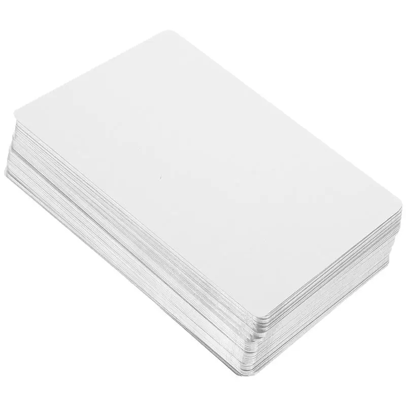 Aluminum Alloy Business Cards Transfer Sublimation Blank Metal Name Customer Engraved Card 100pcs business cards