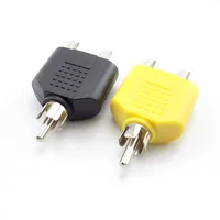 4 Pcs/lot RCA Connector Y Splitter AV Audio Video Plug Converter 1 Male to 2 Female Adapter Kit AV Jack RCA Plug To Double Cable - Image 6