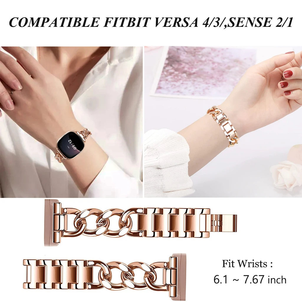 Elegant Chain Metal Watch Band
