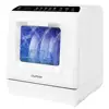Portable Countertop Dishwasher 5L Tank with 5 Wash Programs Compact LED Light Leakage Protection High Temperature Spray Water 1