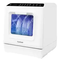 Portable Countertop Dishwasher 5L Tank with 5 Wash Programs Compact LED Light Leakage Protection High Temperature Spray Water 1