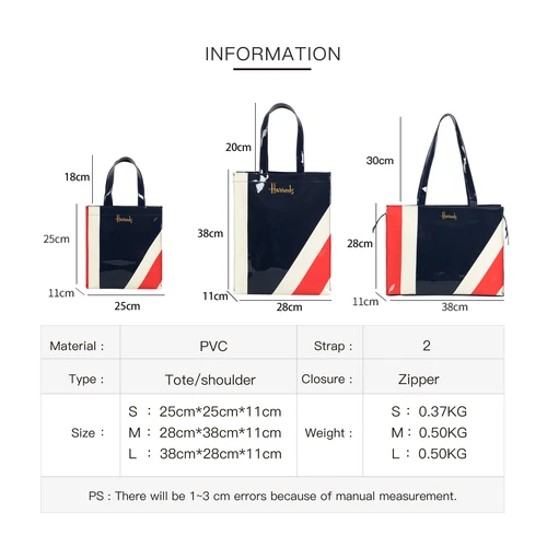 에코 친화적 인 PVC 방수 핸드백 여성을위한 대용량 구매자 Totes 여성 패션 젤리 재사용 Shouder 가방 2022 새로운 3