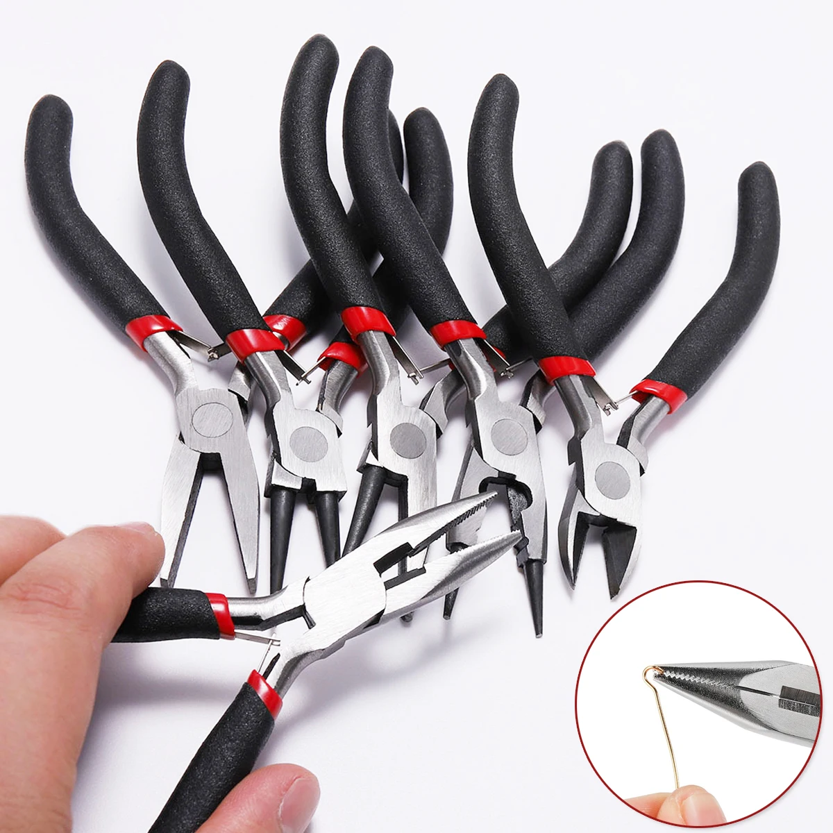 

Multifunctional Mini Jewelery Pliers For Jewelry Making Cable Cutting Wire Round Nose End Pliers Hand Tools on Home Handmade