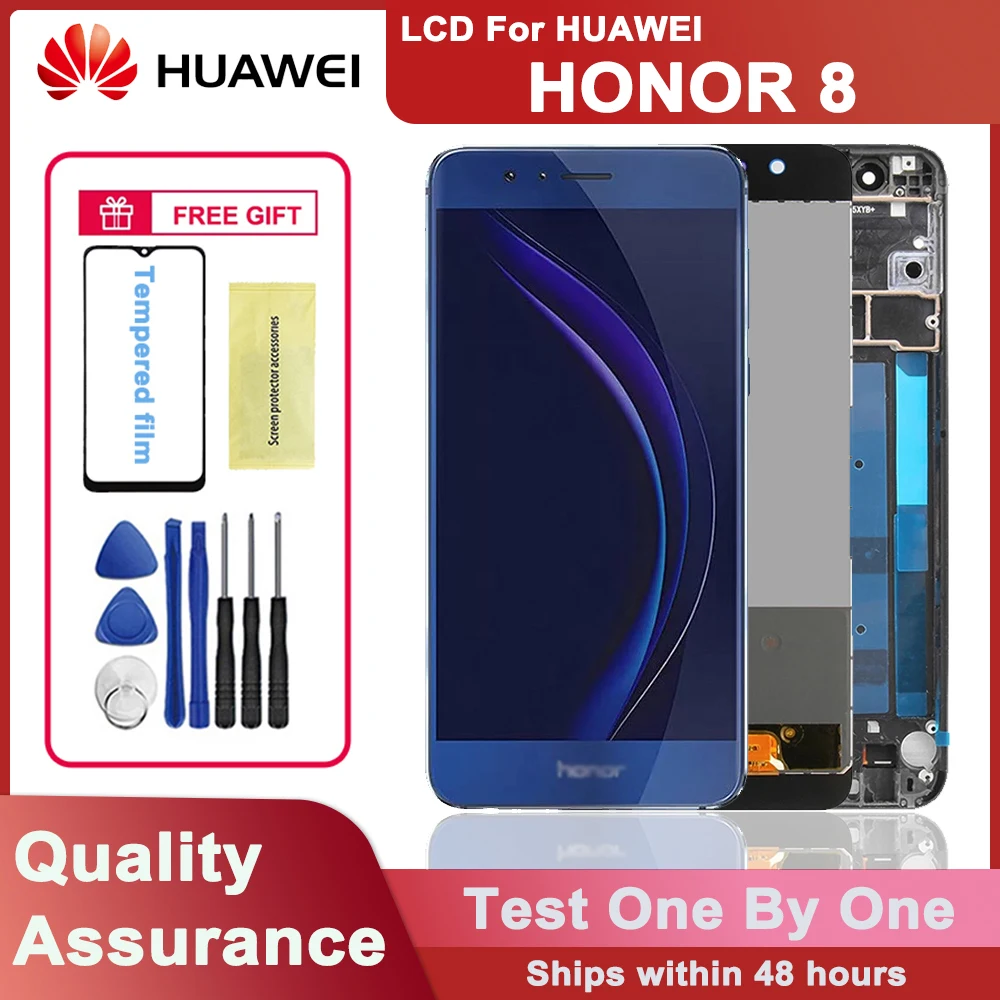 

5.2" Original IPS LCD Display For Huawei Honor 8 LCD Touch Screen Digitizer Assembly For Honor 8 Global Version FRD-L19 FRD-L09