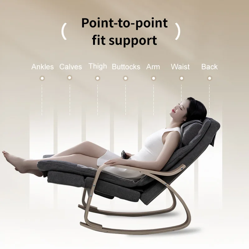Massage Relaxation Rocking Massage Chair Angle Adjustable Living Room Recliner with Heating Vibration Home Office Furniture Gift 2