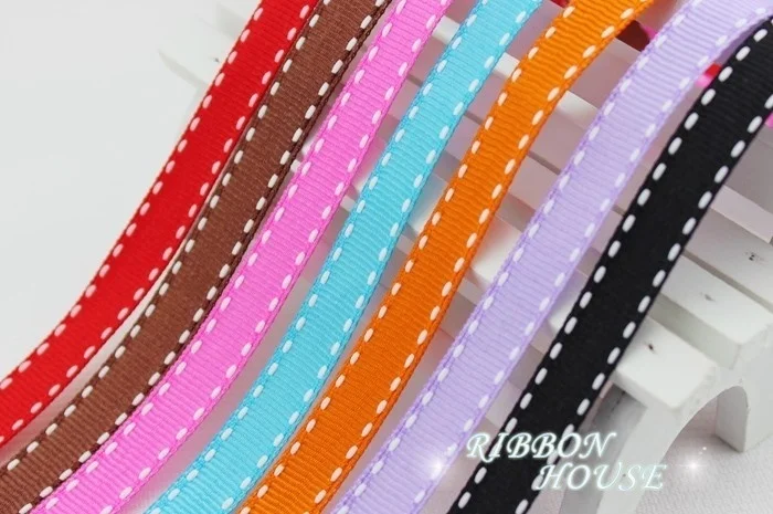 (25 Yards/Rolle) 3/8'' (10mm) Ripsband in Verschiedenen Farben Großhandel Geschenk Hochzeit Backband – Detail 3
