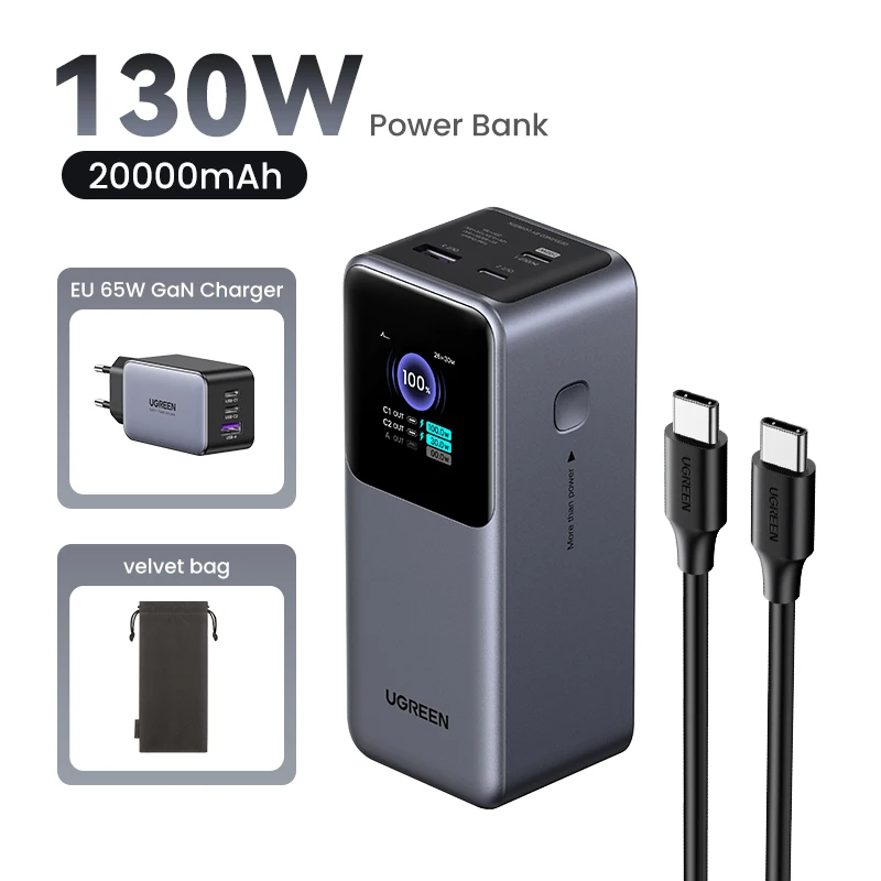 UGREEN Nexode 200W 25000mAh Power Bank Portable PD External
