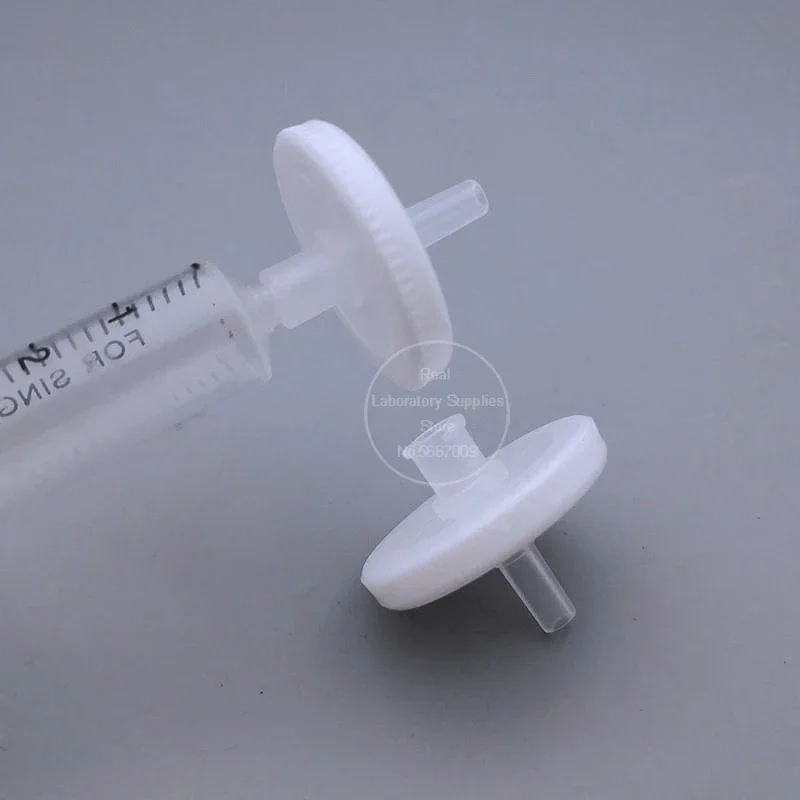 PES Polyethersulfone Needle Type Syringe Membrane Filter 10pcs Diameter 25mm 0.02&mu;m for Virus Filtration 20nm