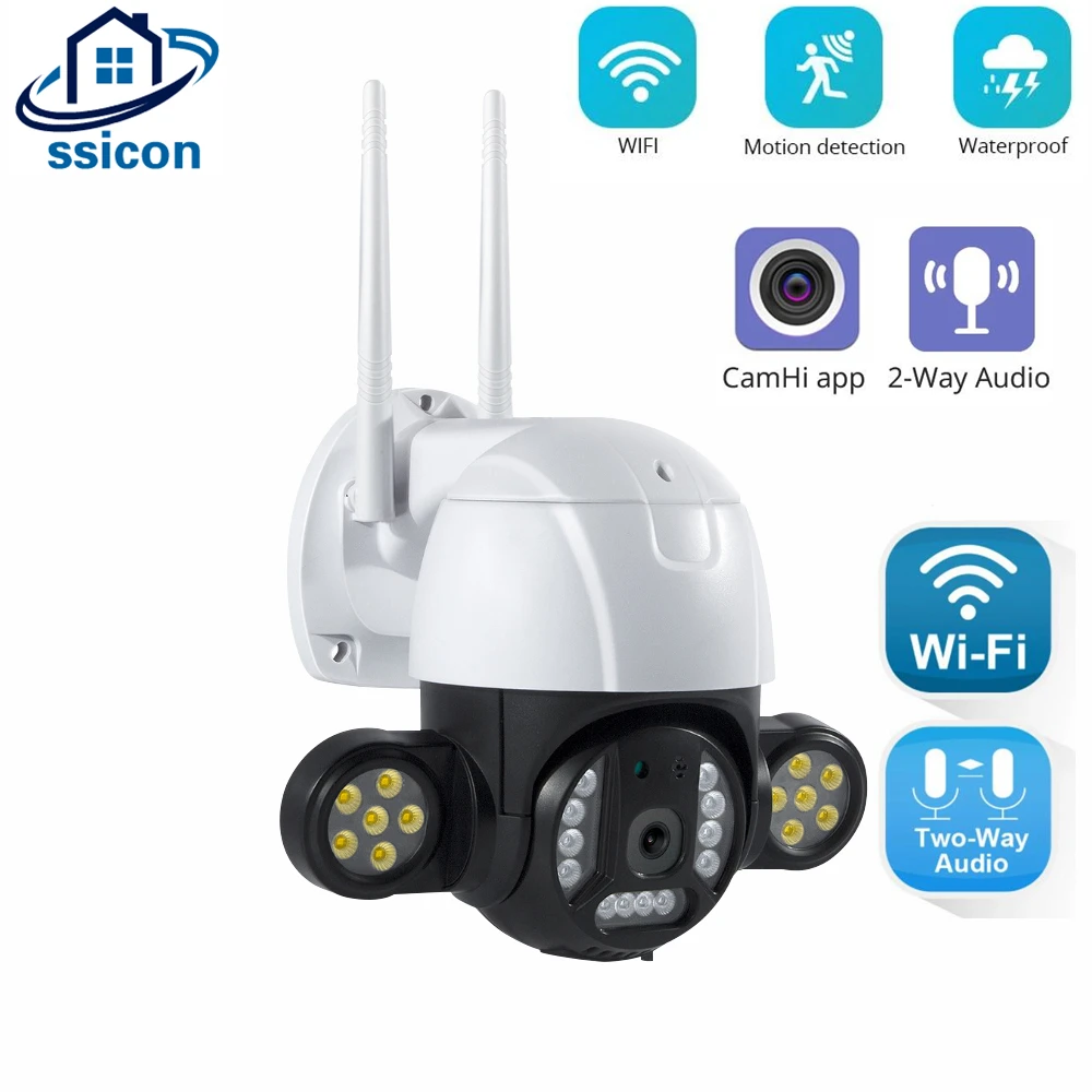 4MP CamHi Outdoor WIFI Surveillance Camera Speed Dome Two Ways Audio Security Protection Wireless Camera Waterproof