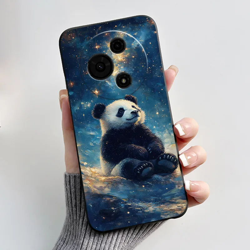 Aesthetic Cute Cat Astronaut Black Silicone Protective Phone Case Cover