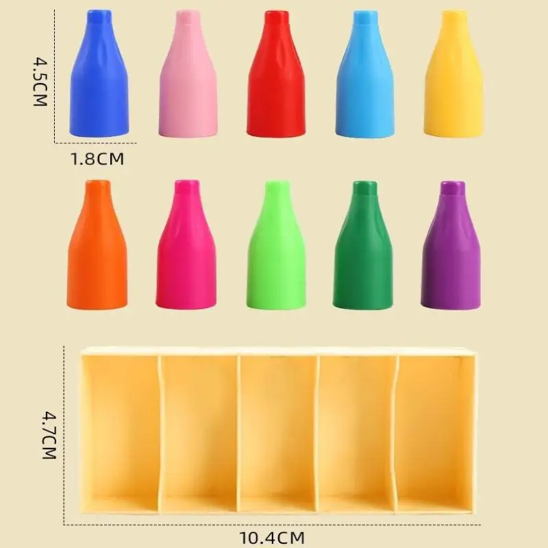 1 Set Puzzle Toy Children's Beverages Color Match Early Childhood Guessing Fun Memory Training Interactive Board Game Party Gift