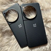 Original Case For OnePlus 12 Case Carbon Sandstone Black Wood Bumper Karbon Protective Cover Case For One Plus 12 5G OPO 1