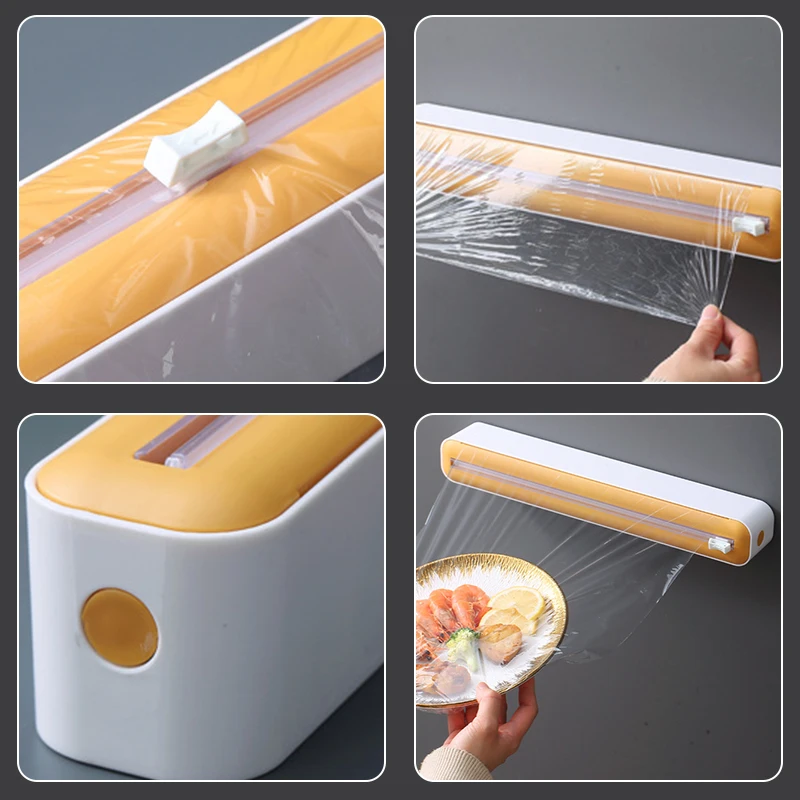 2in1 ABS Wrap Dispenser Cling Film Dispenser Plastic Wrap