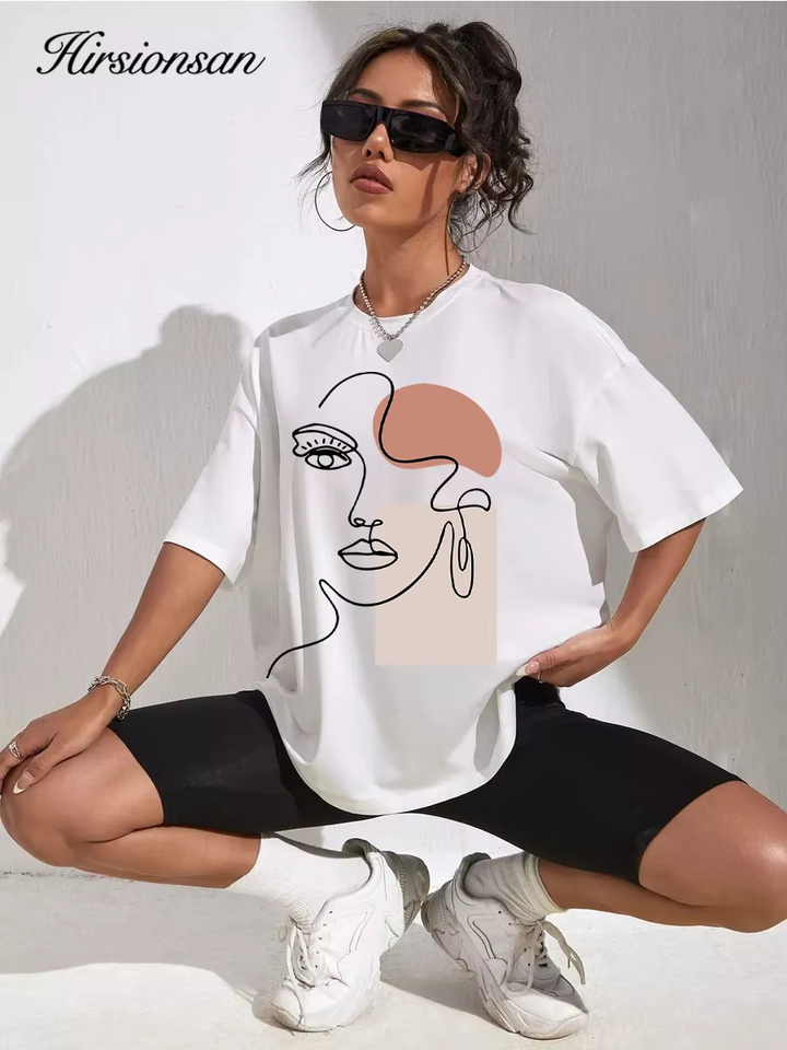 Men's and Women's Short-sleeved T-shirts, Cotton, Luxurious, High-quality, Printed, Brand, Summer