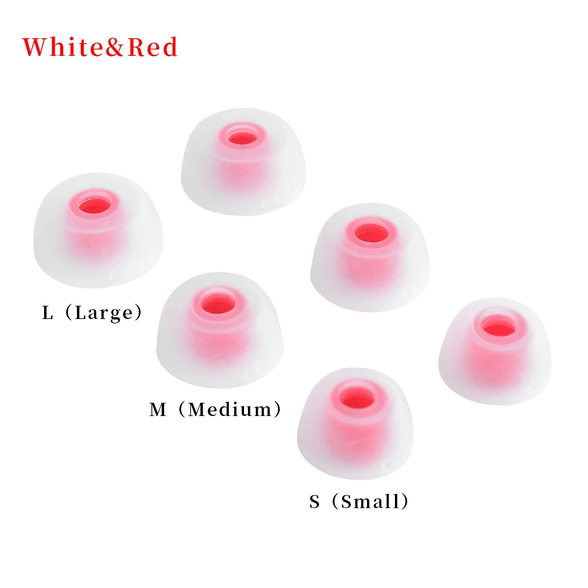 6-Piece Silicone Earbud Tips - Universal Fit
