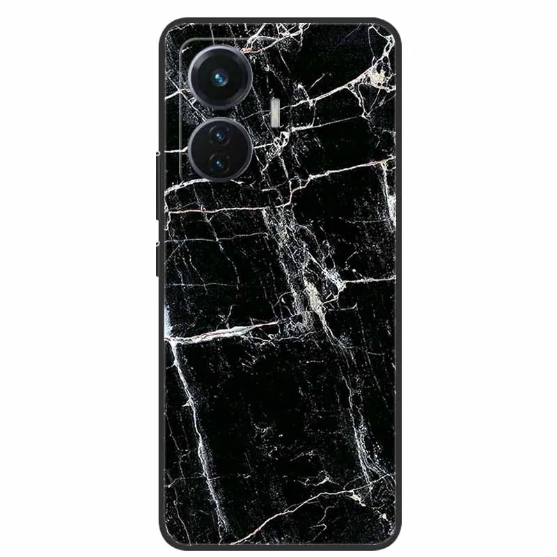 Elegant Marble Soft Silicone TPU Back Case - Shockproof Phone Cover