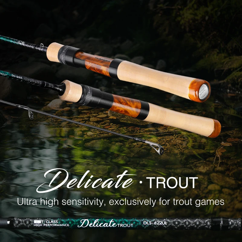 Tsurinoya Delicate Ultralight Spinning Fishing Rod 1.68m 1.88m Ul