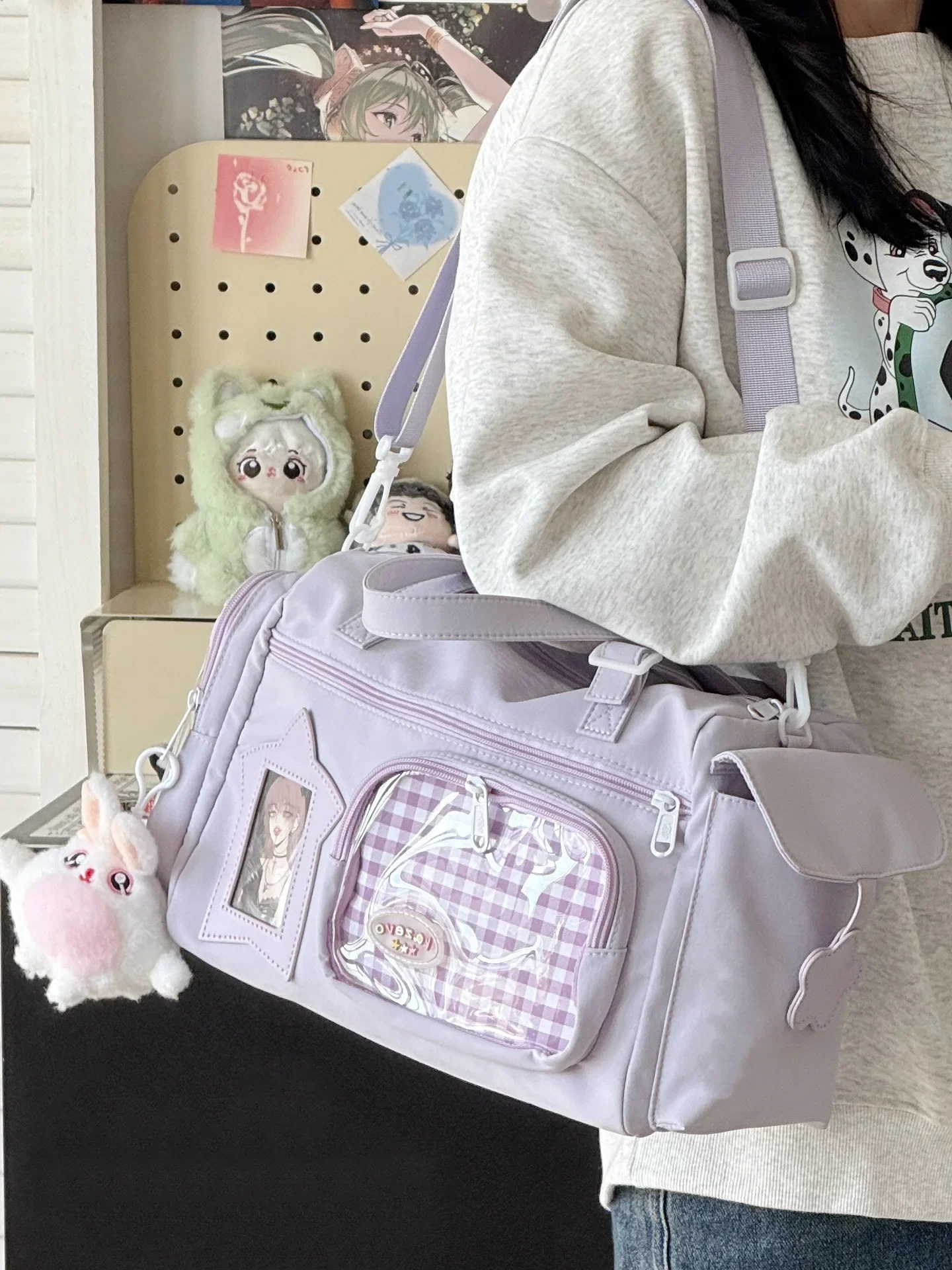 Large Capacity Versatile Shoulder Bag For Women Kawaii Style_voghion.com