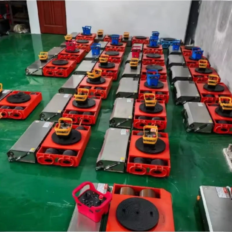 Traslocatore di Attrezzature Elettriche con Controllo RC, Vassoio Girevole, Ruote Resistenti all'Usura, per il Trasferimento di Macchine per Stampaggio a Iniezione in Magazzino - immagine 6