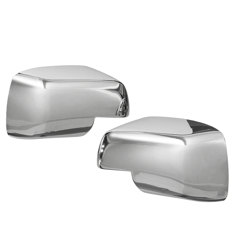 1Pair Full Chrome Wing Side Mirror Covers Caps for Land Rover Discovery 3 Range Sport Freelander 2 2004-2009 1