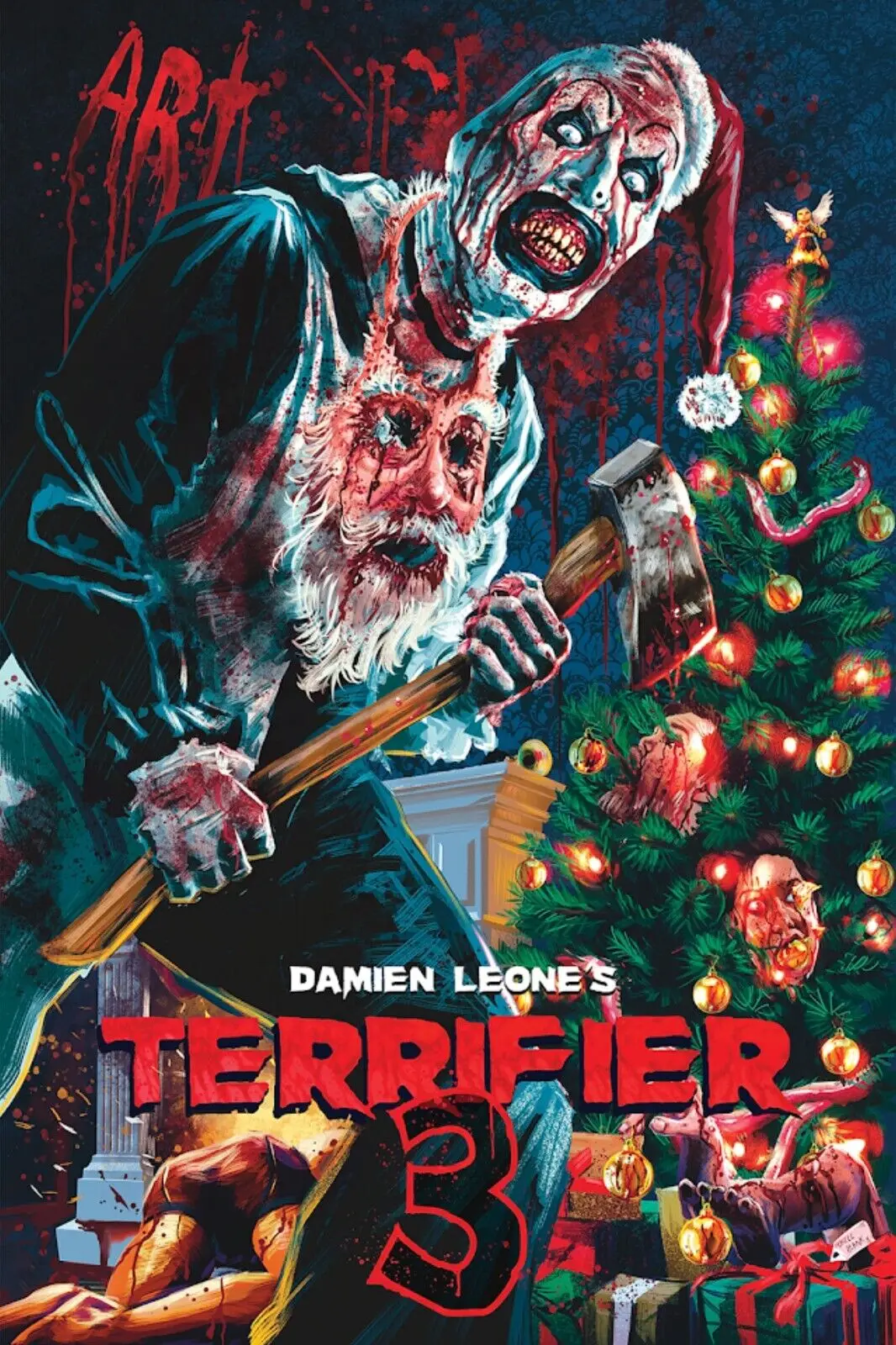 

Terrifier 3 Movie Art Film Print Silk Poster Home Wall Decor