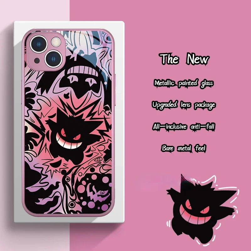 

Mobile Phone Case Pokemon Trendy Brand Men's Gengar Protects Mobile Phone Environmentally Friendly Material Cartoon Animation