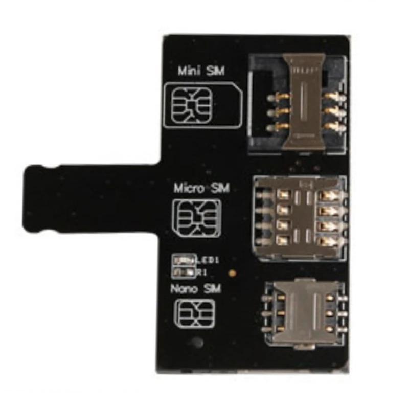 Hot Ttkk 4 In 1 Slot Sim Adapter Multi Sim Card Reader Mini Sim Nano Per Iphone 5/5C/5S/5Se/6/6S/6P/7/7S/7P/8/8P/X