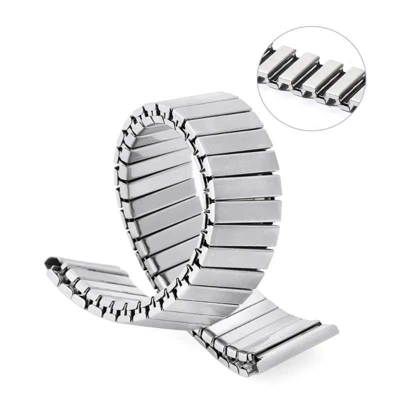 Cinturino Per Orologio In Acciaio Inossidabile Elastico – Finitura Oro E Argento, Larghezze 10-20 Mm, Con Strumento Di Rimozione E Barre A Molla, Per Uomo E Donna