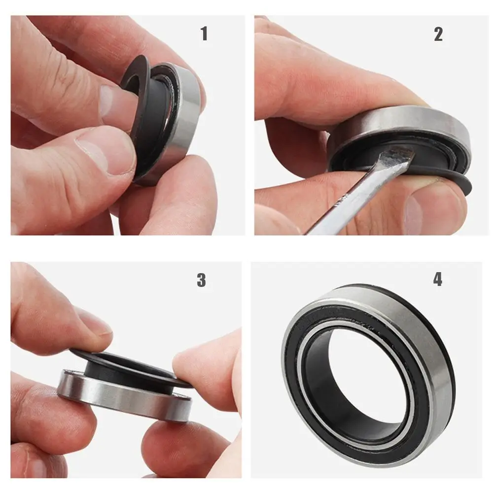 Mountain Bike Crank Cover 1/2pcs Bottom Bracket Cover Bearing Protection Cap Waterproof BB Thread Push-in ID 24mm forRoad Mountain Bike Fixed Gear Bicycle