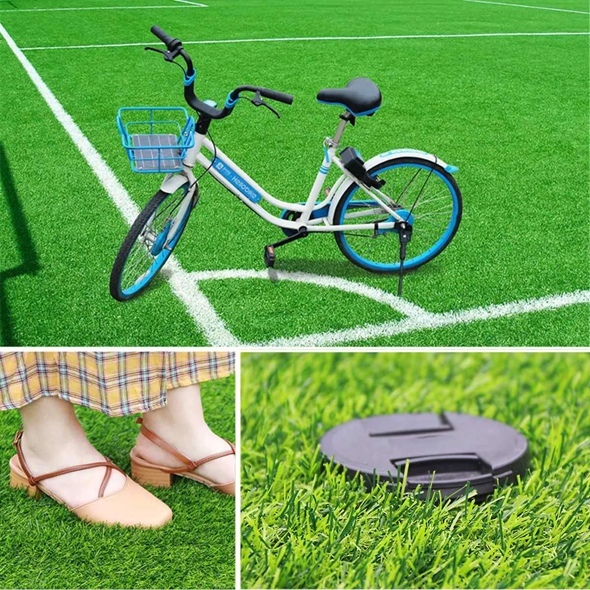 

200X100CM Artificial Lawn Grass Green Turf Carpets Garden Ornament Craft Artificial Fake Grass Mat For Wedding Party Decoration