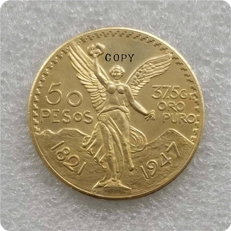 古銭　メキシココイン　勝利の女神　５０ペソ　１８２１／１９２１ 古銭 メキシココイン 勝利の女神 50ペソ 金貨 1821
