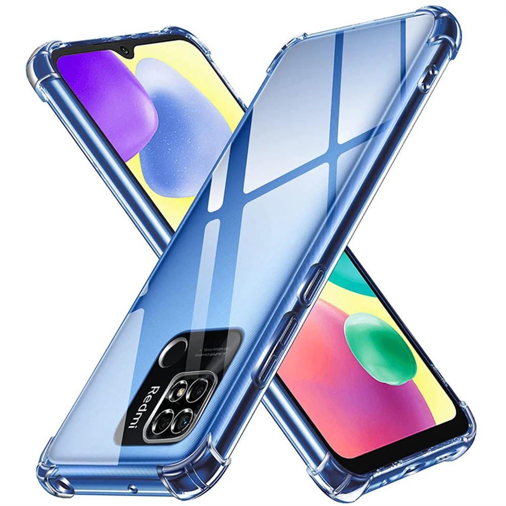 redmi 10a, tempered glass + case for redmi 10a 10c soft clear shockproof silicone phone cases redmi10a xiaomi redmi 10 a cover 5