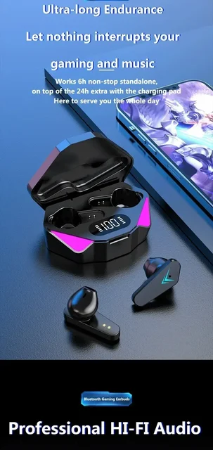 X15 TWS ゲーミングイヤフォンワイヤレス Bluetooth イヤホン