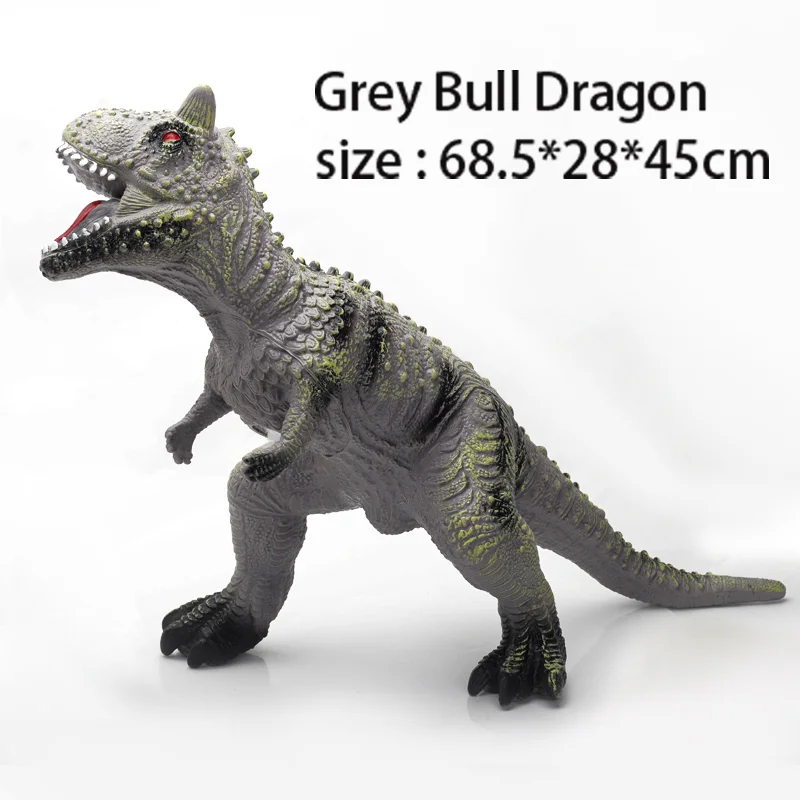 thumbnail image 1 of Modelo de dinosaurio grande de 80 cm, juguetes de dinosaurios del mundo Jurass, animales realistas, marionetas suaves, juguete Brachiosaurus T-Rex para niños, regalos para niños, 1 of 5