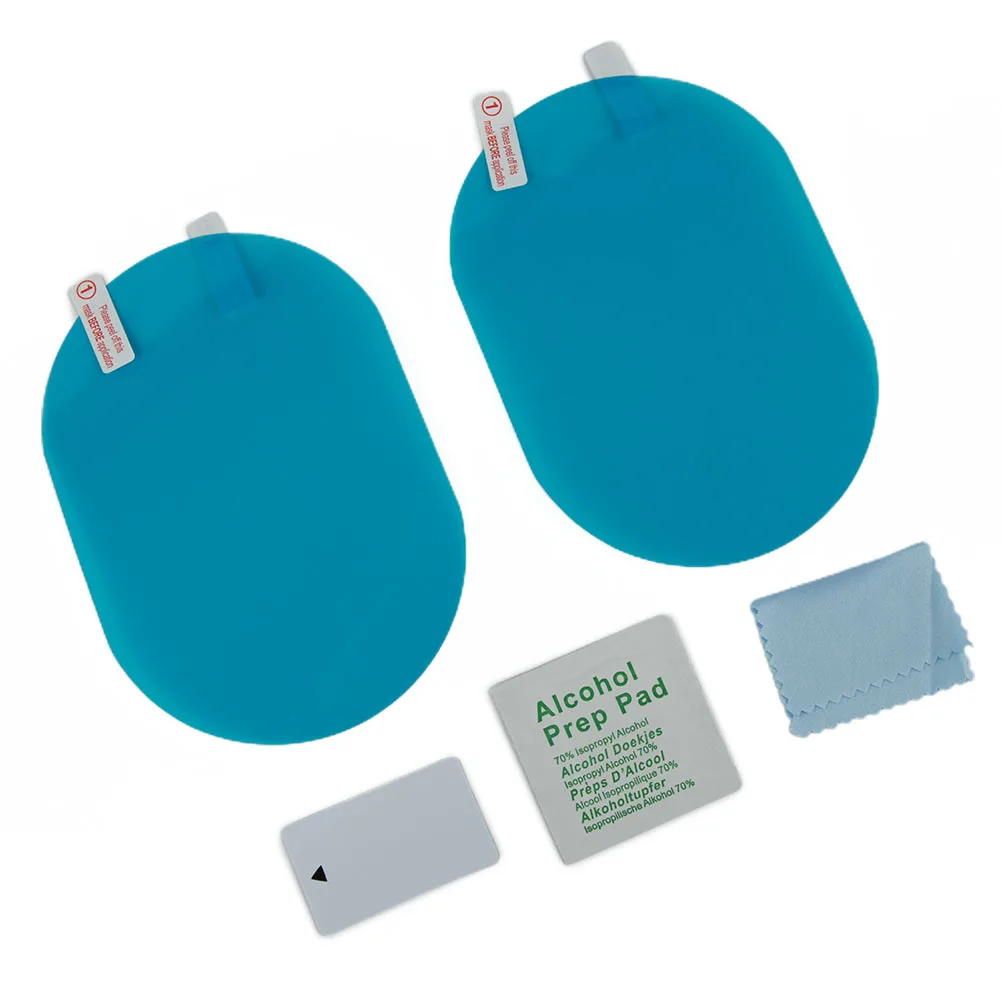 

2 Pcs Car Rearview Mirror Film Side Window Rainproof Clear Film Anti Fog Window Mirror Protective Sticker Car Accessories