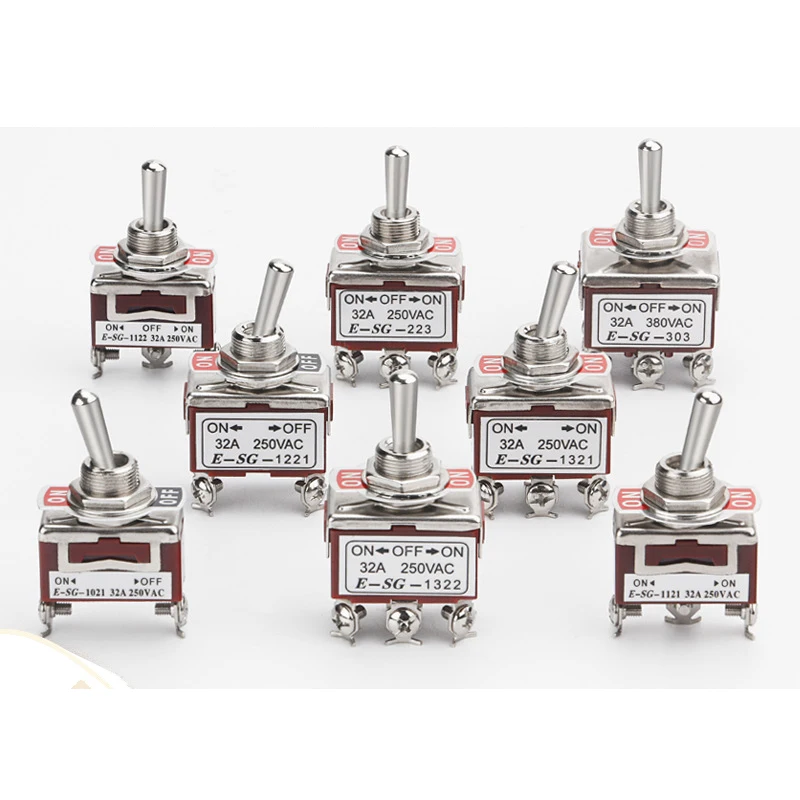 Jtron Interruttore a levetta 12 V 20 A/24 V 10 A, interruttore a bilanciere 2P SPST ON OFF/ON OFF ON 2 poli Rocker Toggle Switch per auto camion