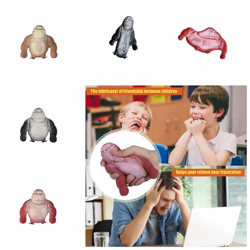 Orangutan Stretch Squeezing Monkey Toys Creative Soft Rubber Slow Rebound Squeeze Vent Gorilla Doll Creative Elastic Adults 2