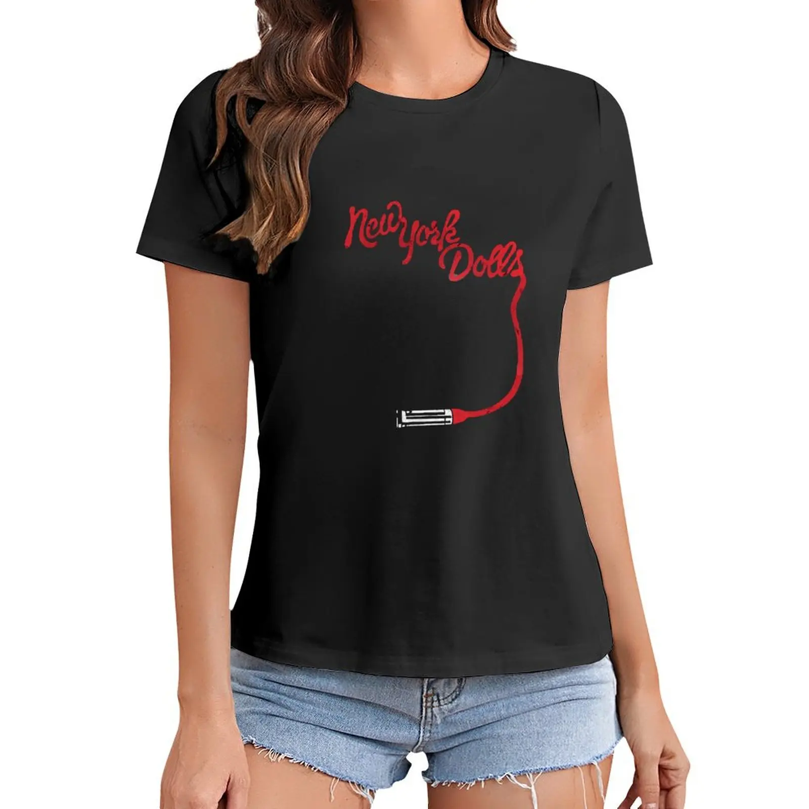 

New York Dolls T-Shirt customs funnys funny t shirts for Women