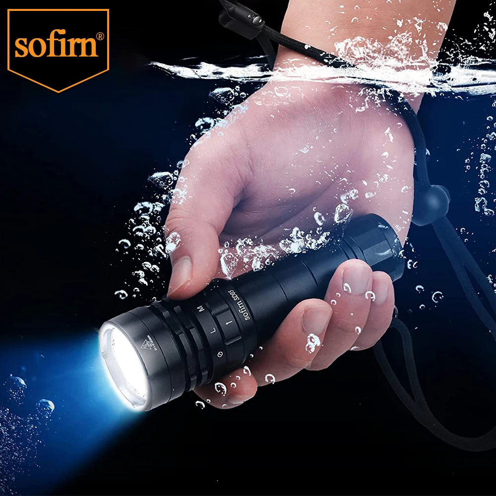 Tanie Sofirn SD05 latarka do nurkowania Cree XHP50.2 3000lm 21700 latarka nurkowa z