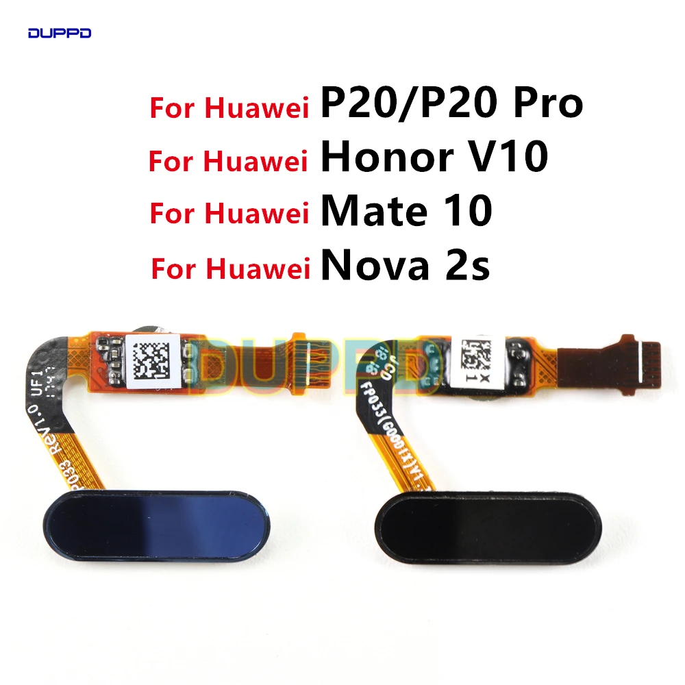 Nappe Capteur Empreinte Pour Huawei P20 Lite – Noir (origine, Flexible)