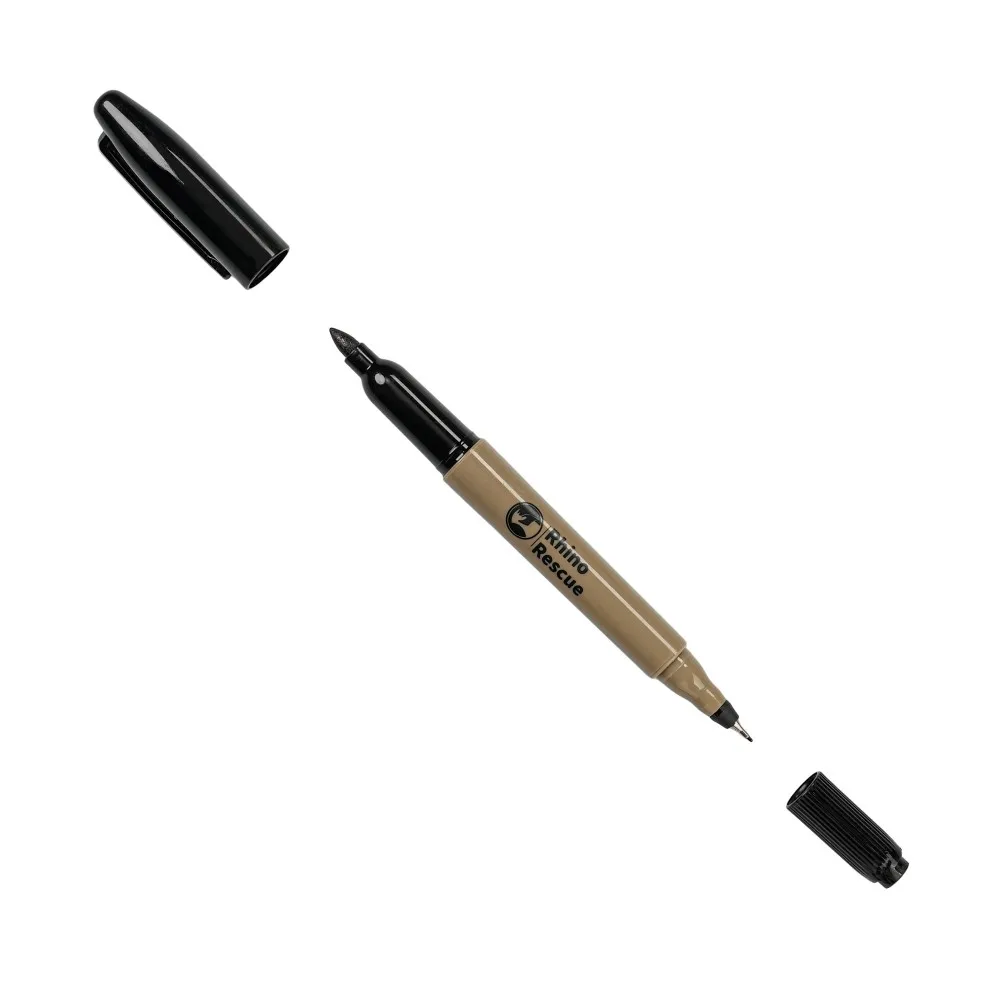 RHINO RESCUE Double Tip Marker Pen Fine and Broad Tip Twin Tip Pens For Outdoor Camping Home Signing and Marking (Pack of 10) 3